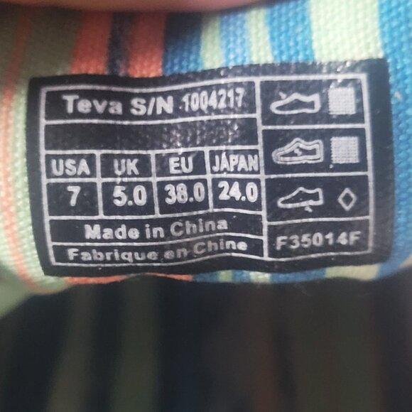 NIB! Teva Women's Freewheel Washed Canvas White Sneaker - Size 7 - Picture 14 of 14